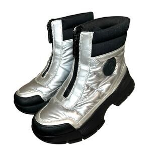 Circus by Sam Edelman Women’s Brenda Sneaker Boots Soft Silver Size 8